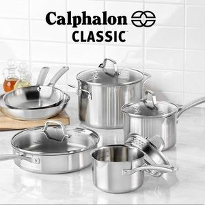 Calphalon 10 Piece Stainless Steel Cookware
